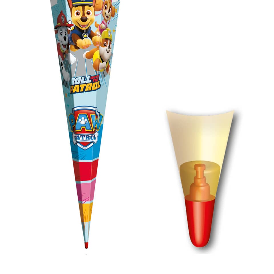 Schultüte Paw Patrol, 85cm, Tüllverschluss ROTH 678898 ROTH 678898 Tüllverschl.