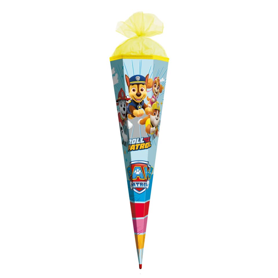 Schultüte Paw Patrol, 85cm, Tüllverschluss ROTH 678898 ROTH 678898 Tüllverschl.