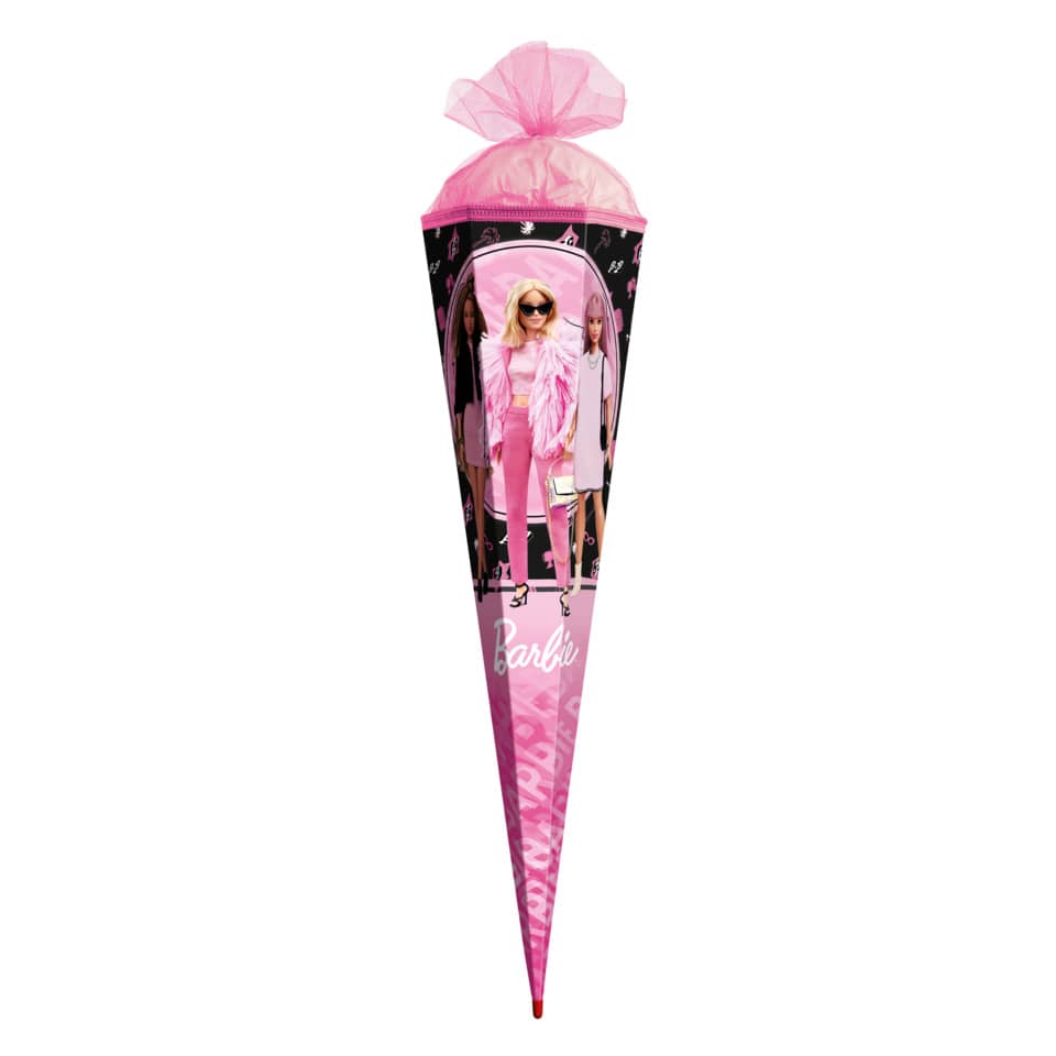 Schultüte Barbie, 85cm, Tüllverschluss ROTH 678896 ROTH 678896 Tüllverschl.
