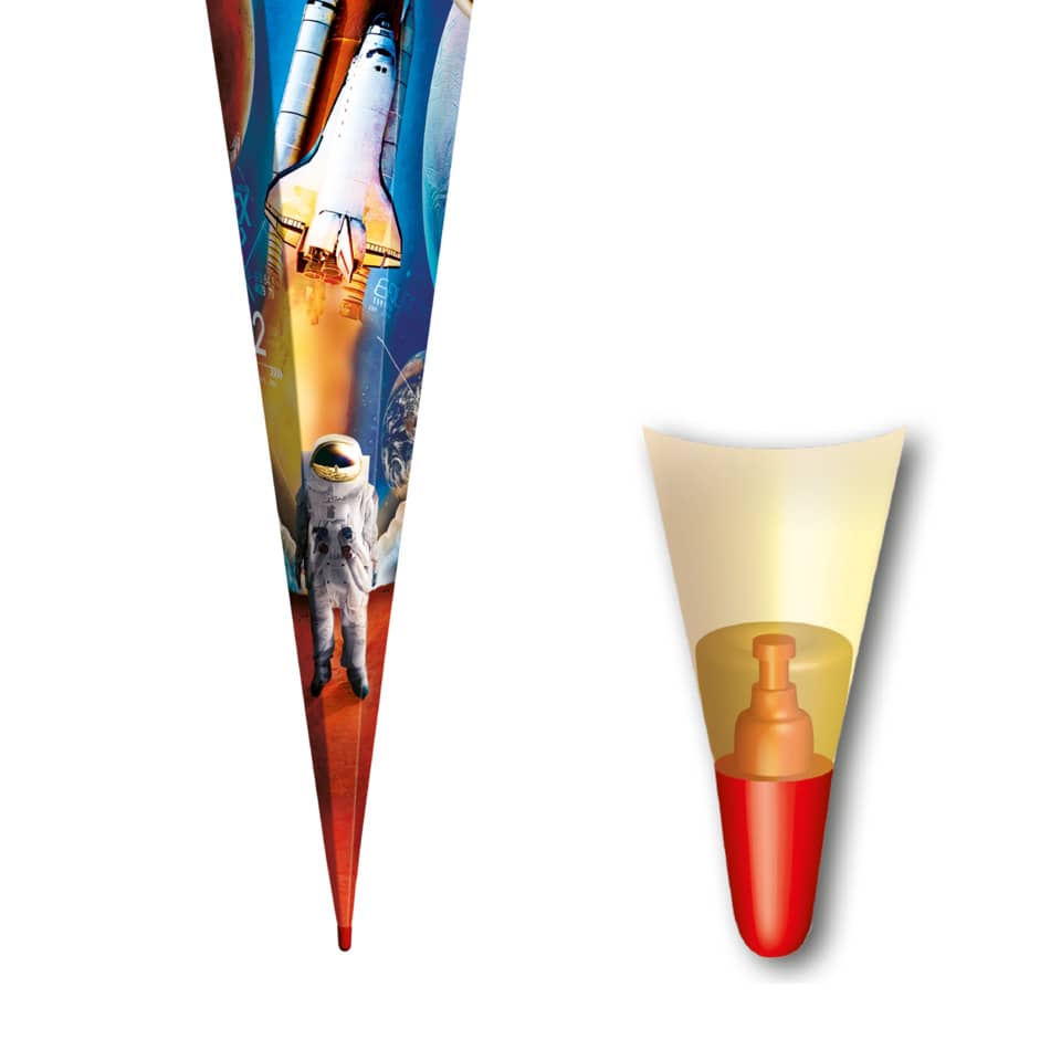 Schultüte Weltraum, 85cm, Tüllverschluss ROTH 678880 ROTH 678880 Tüllverschl.