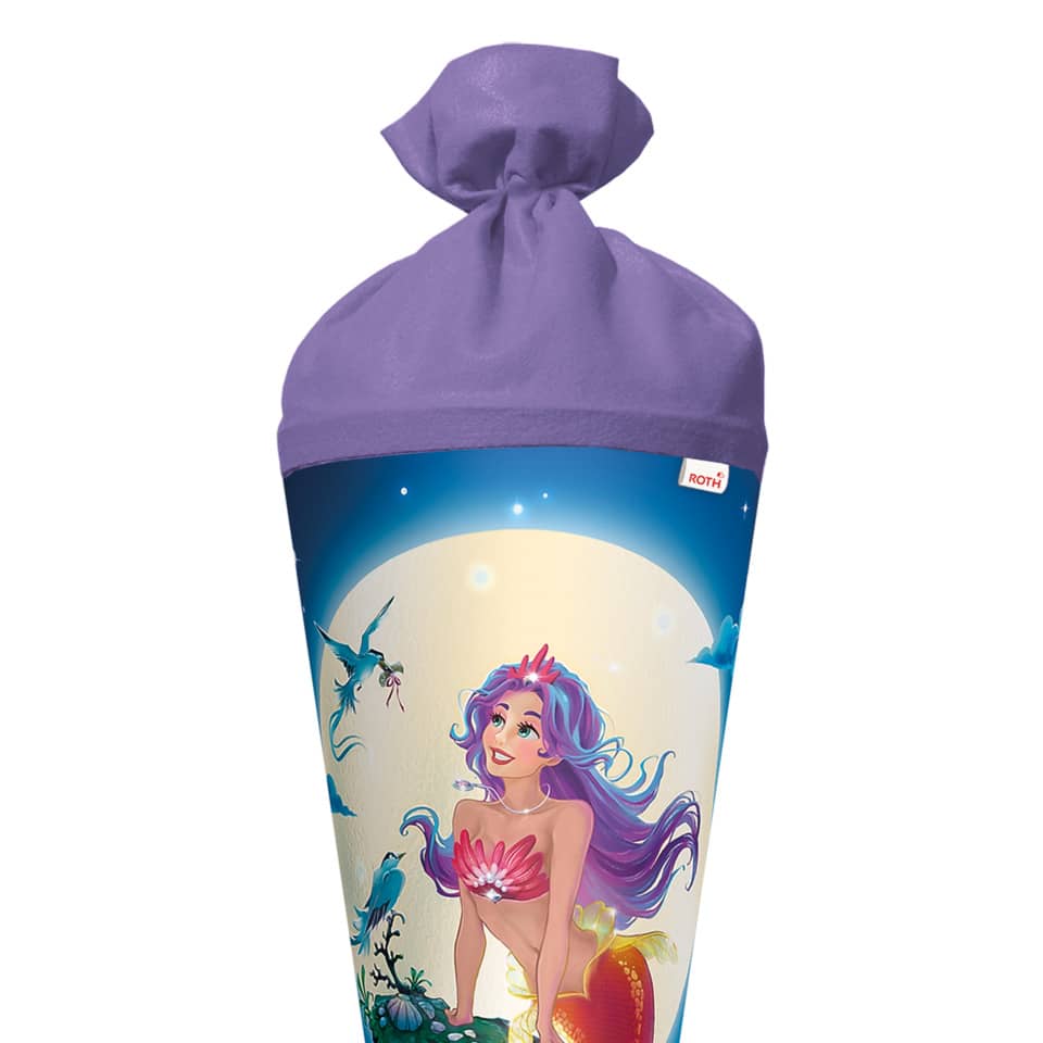 Schultüte Magische Meerjungfrau, 70cm, Filzverschluss ROTH 677487 ROTH 677487 Filzverschl.