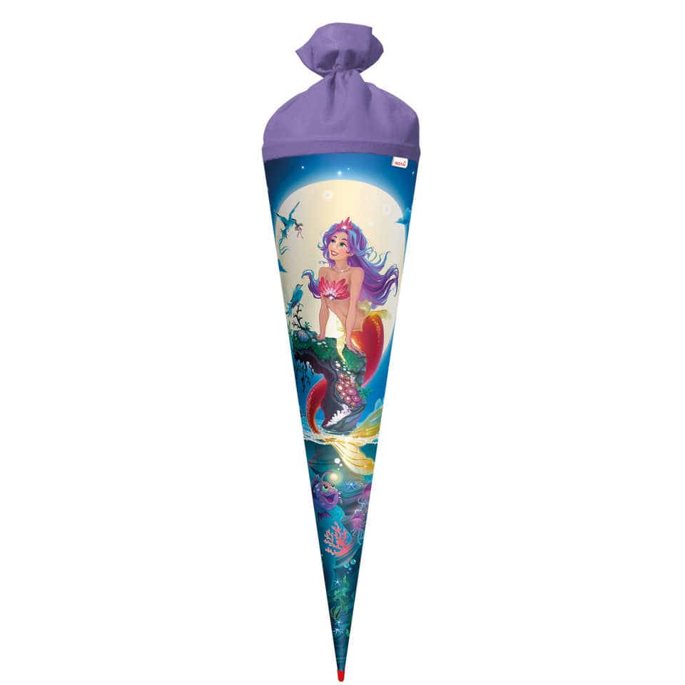 Schultüte Magische Meerjungfrau, 70cm, Filzverschluss ROTH 677487 ROTH 677487 Filzverschl.