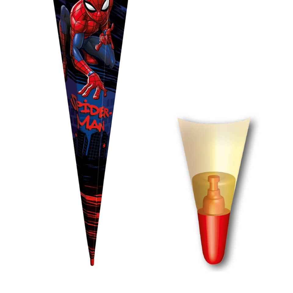 Schultüte Marvel Spiderman, 85cm, Tüllverschluss ROTH 678893 ROTH 678893 Tüllverschl.