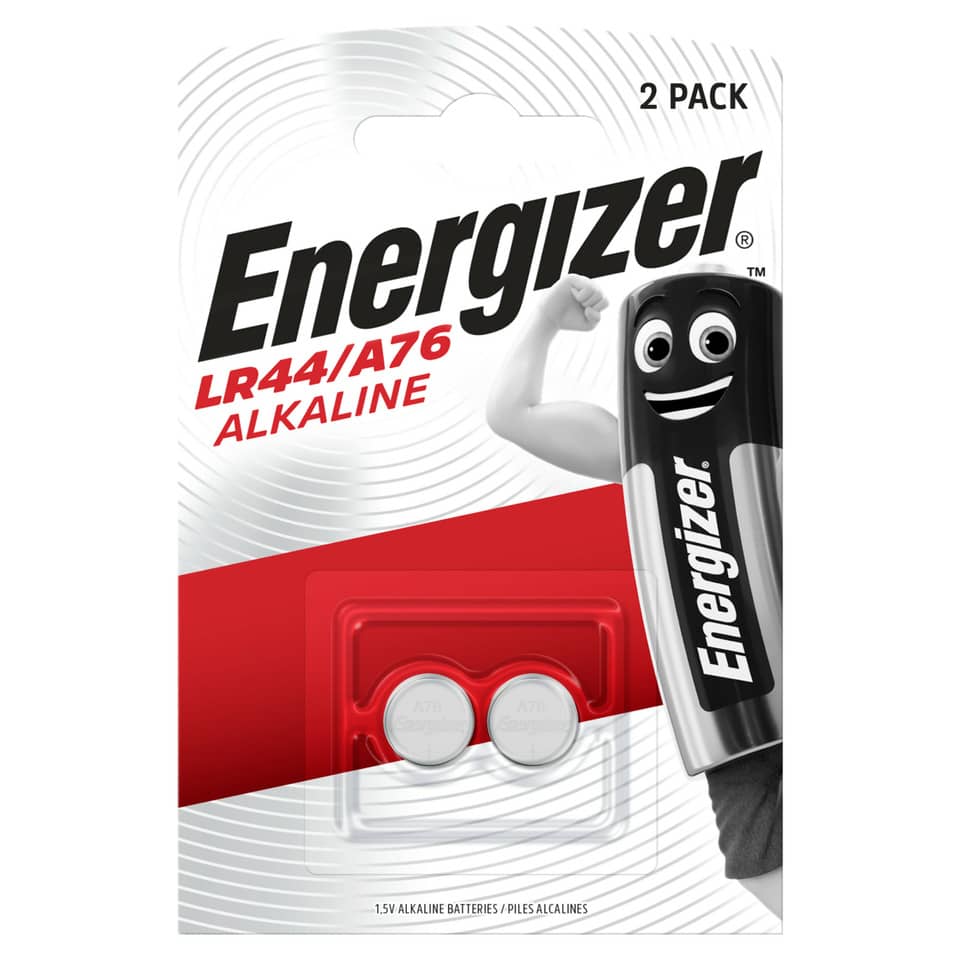 Knopfzellen-Batterie Alkali-Mangan LR44/A76, 2 Stück ENERGIZER 623055 ENERGIZER 623055 LR44