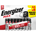 Batterie Alkali-Mangan Max, LR6/AA/Mignon, 8 Stück ENERGIZER E303324700 ENERGIZER E301531300/E303324700 Max