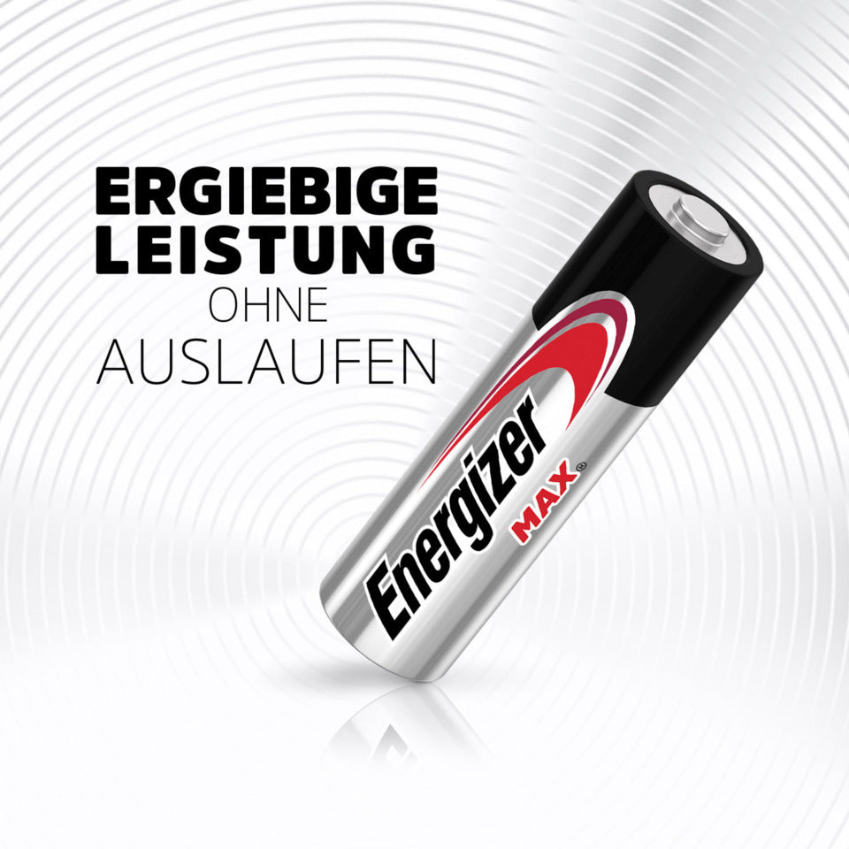 Batterie Alkali-Mangan Max, LR6/AA/Mignon, 8 Stück ENERGIZER E303324700 ENERGIZER E301531300/E303324700 Max