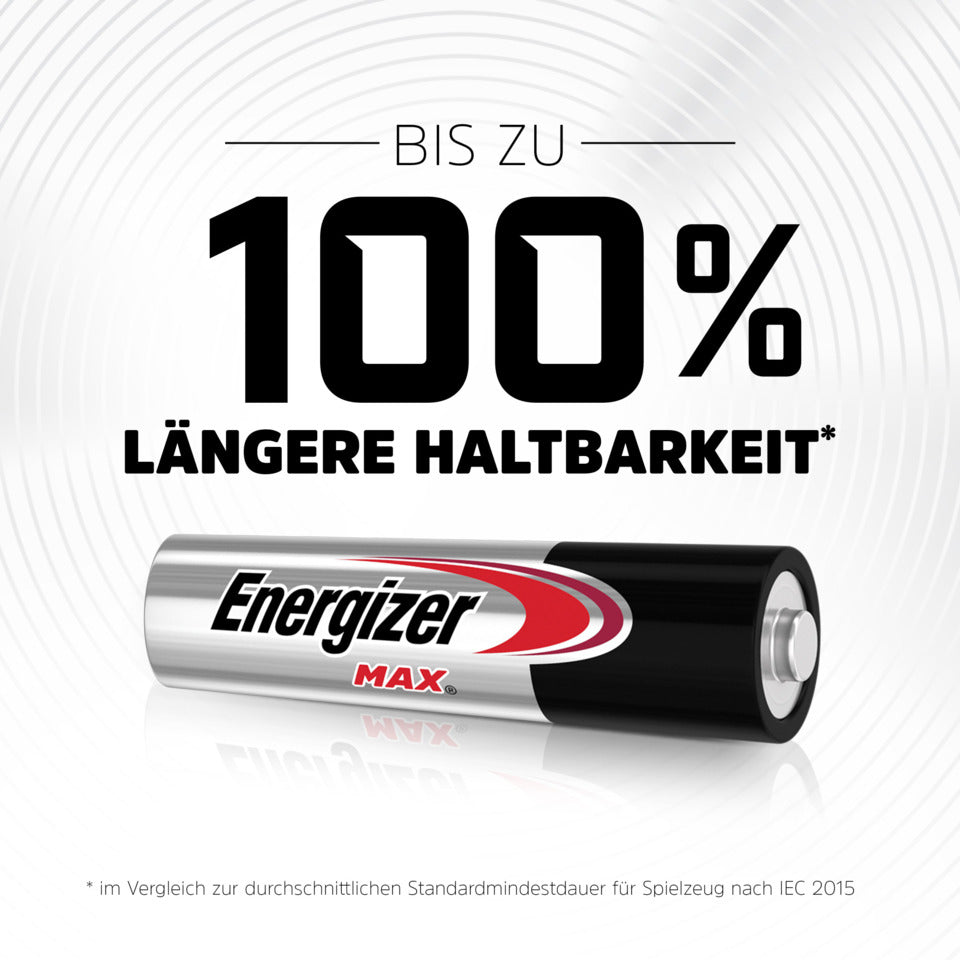 Batterie Alkali-Mangan Max, LR03/AAA/Micro, 4 Stück ENERGIZER E303325600 ENERGIZER E301532002/E303325600 Max