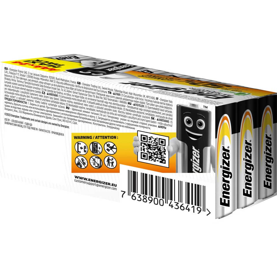 Batterie Alkali-Mangan Power, LR03/AAA/Micro, 24 Stück ENERGIZER E303271700 ENERGIZER E303271700 Alkaline Power