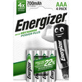 Batterie Akku Power Plus, HR03/AAA/Micro, NiMH 700mAh, 4 Stück ENERGIZER E300626604 ENERGIZER E300626604 NiMH Power Plus