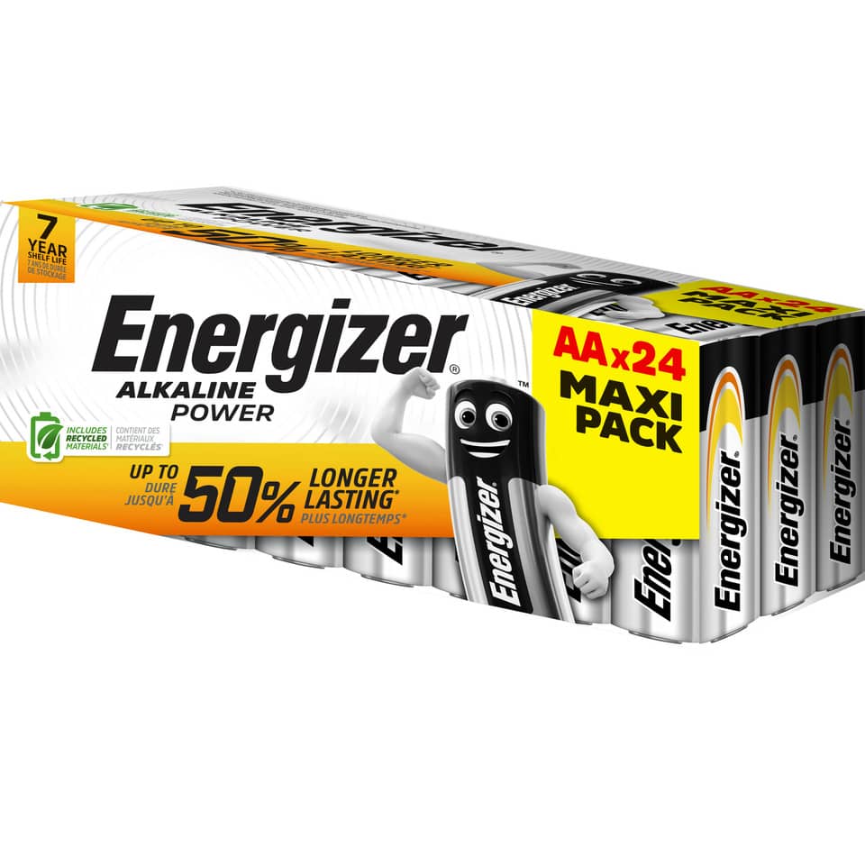 Batterie Alkali-Mangan Power, LR6/AA/Mignon, 24 Stück ENERGIZER E303271600 ENERGIZER E303271600 Alkaline Power