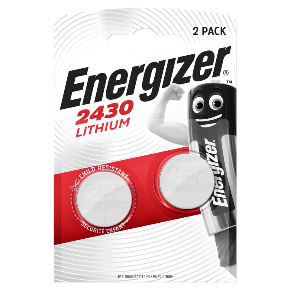 Knopfzellen-Batterie Lithium CR2430, 2 Stück ENERGIZER E300830303 ENERGIZER E300830303 Lithium