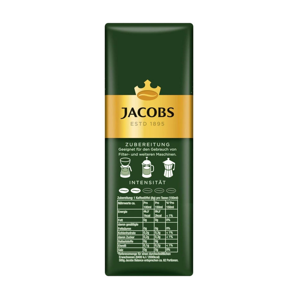 Kaffee 500g Krönung Balance gemahlen JACOBS 7290 JACOBS  7290