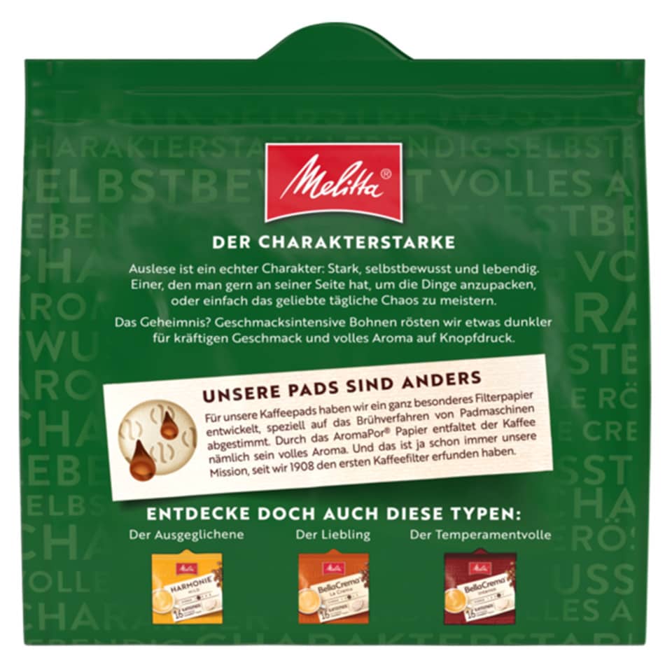 Kaffeepads rund, Auslese, 16 Stück MELITTA 1389898002