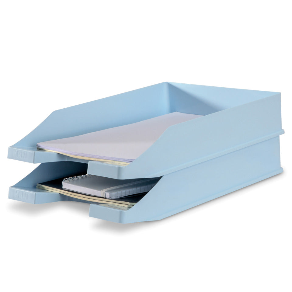 Briefablage KLASSIK, DIN A4/C4, stapelbar, stabil, modern, pastellblau HAN 1027-X-884D HAN 1027-X-884 Klassik