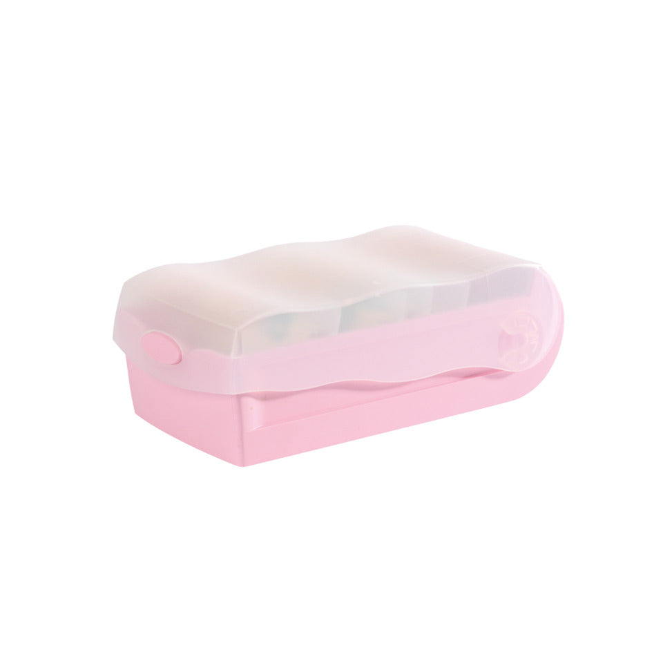 Karteibox CROCO DIN A8 quer, Lernkartei mit 100 Karten, transluzent-pastellrosa HAN 998-886D HAN 998-886 für 500 Karten