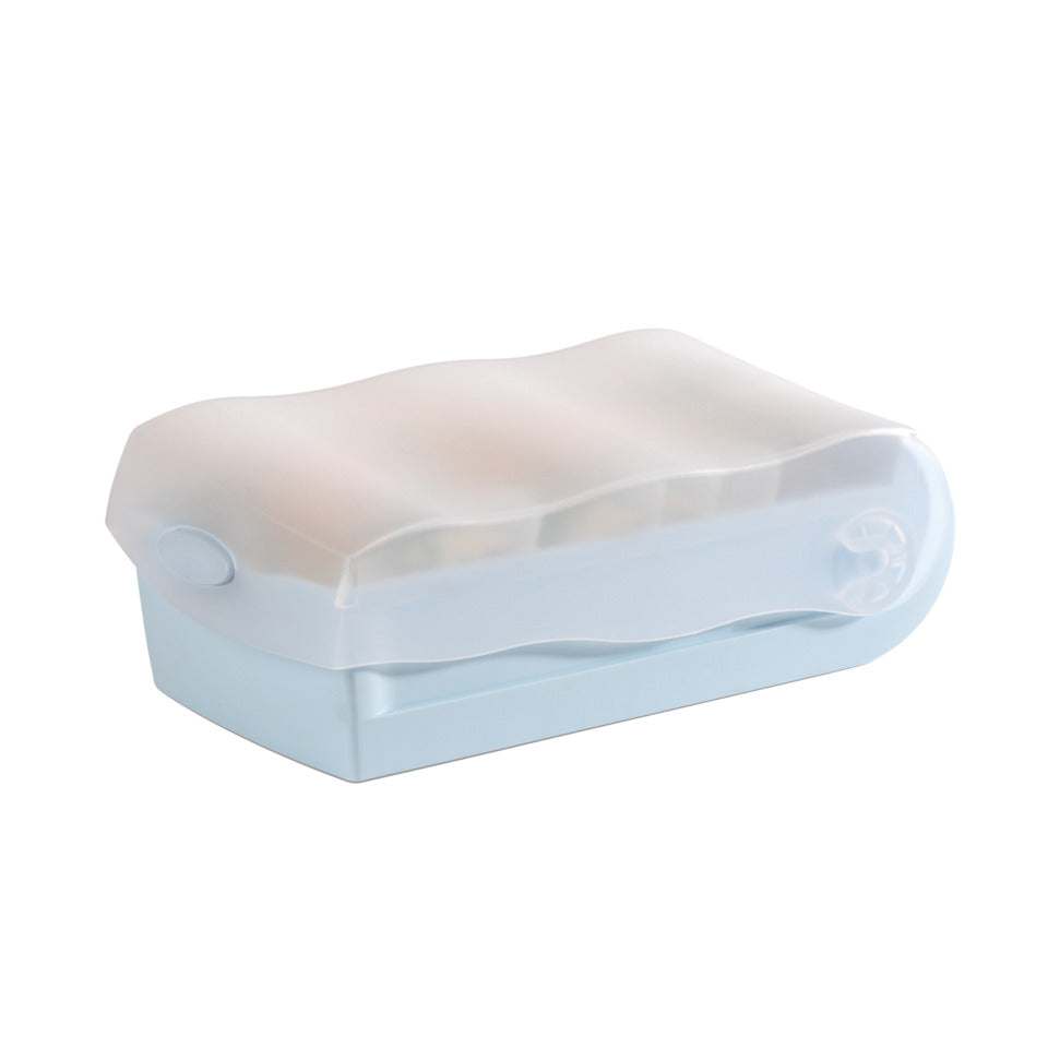 Lernkartei CROCO DIN A7 quer, Lernkartei mit 100 Karten, transluzent-pastellblau HAN 997-884D HAN 997-884 für 900 Karten