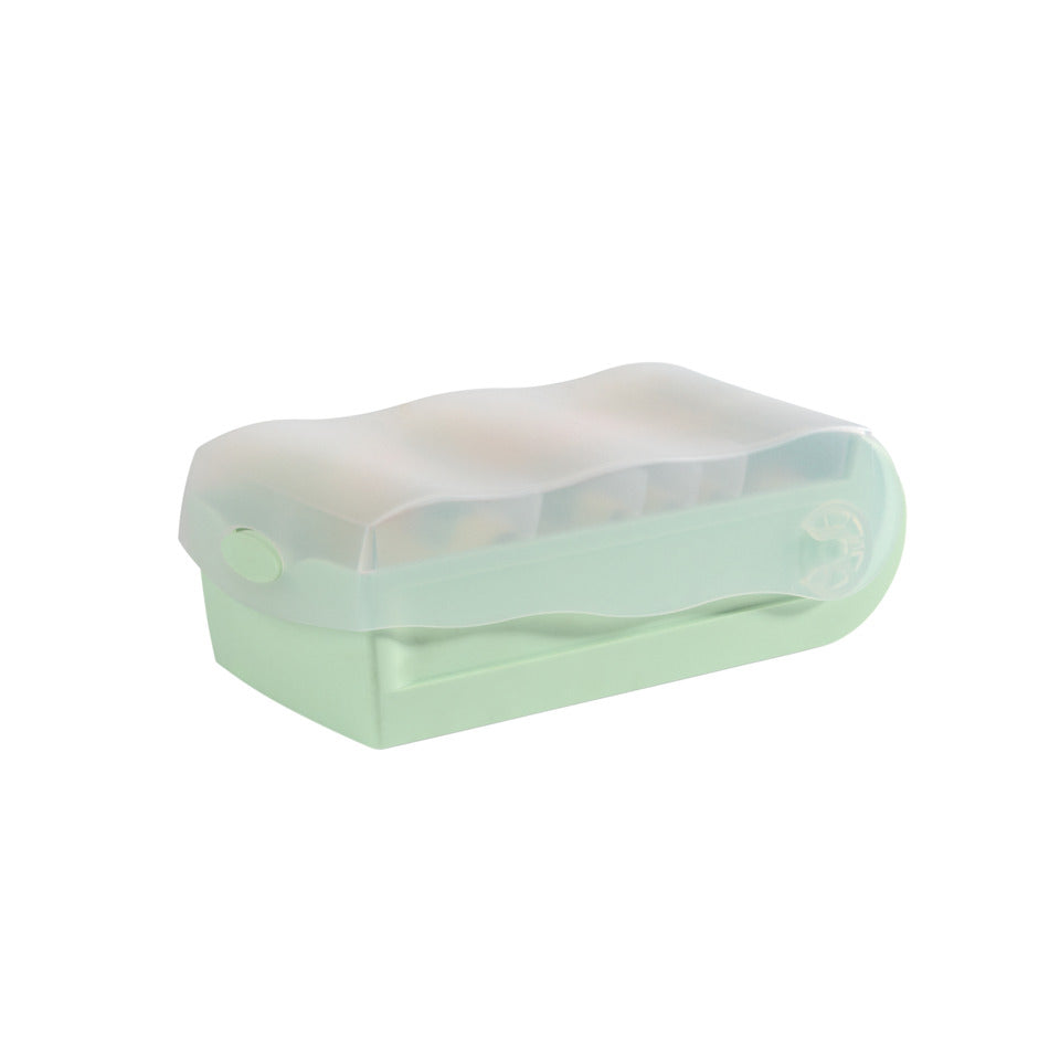 Karteibox CROCO DIN A8 quer, Lernkartei mit 100 Karten, transluzent-pastellgrün HAN 998-805D HAN 998-805 für 500 Karten
