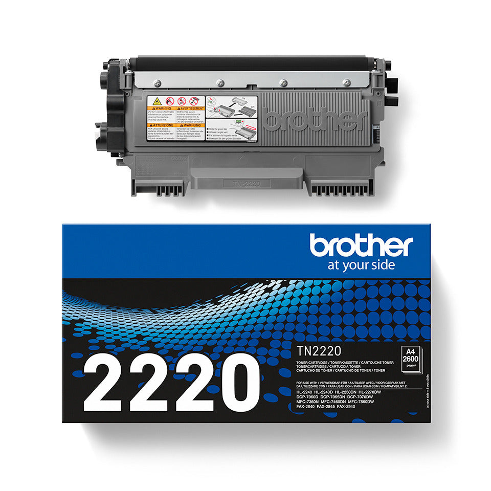 Lasertoner, 2.600 Seiten, schwarz BROTHER TN2220