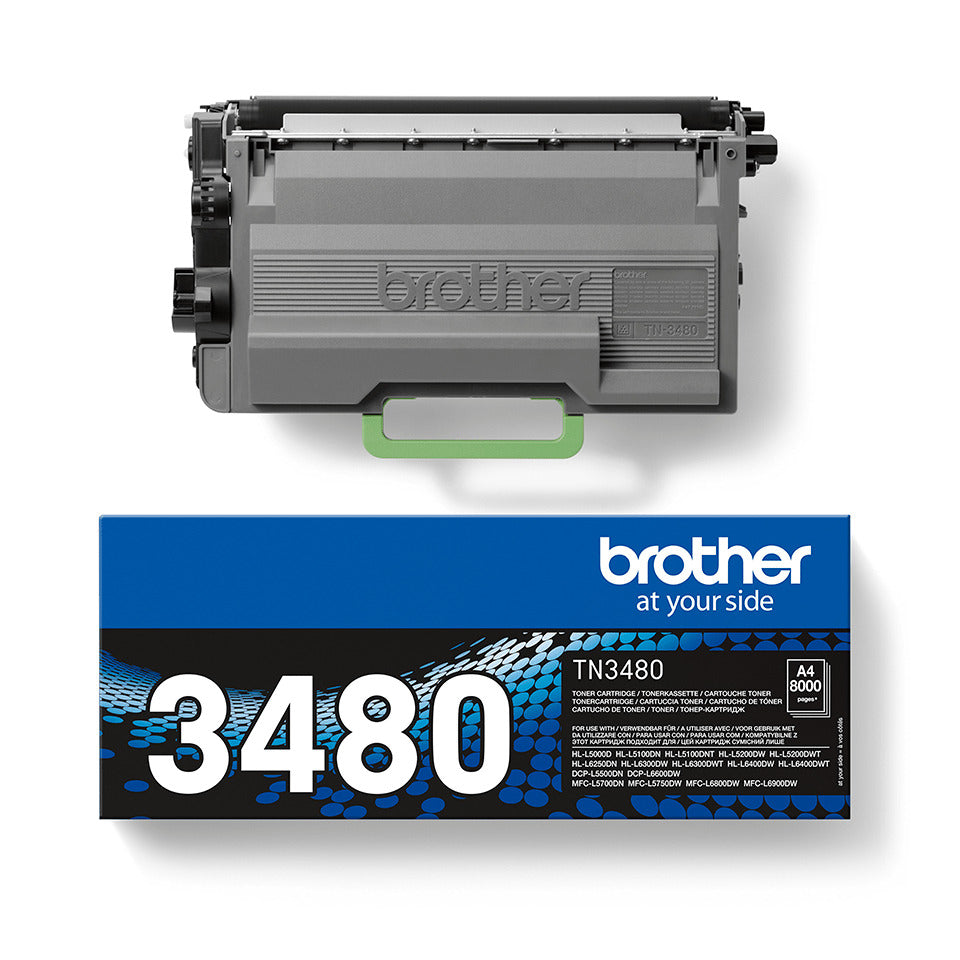 Lasertoner, 8.000 Seiten, schwarz BROTHER TN3480