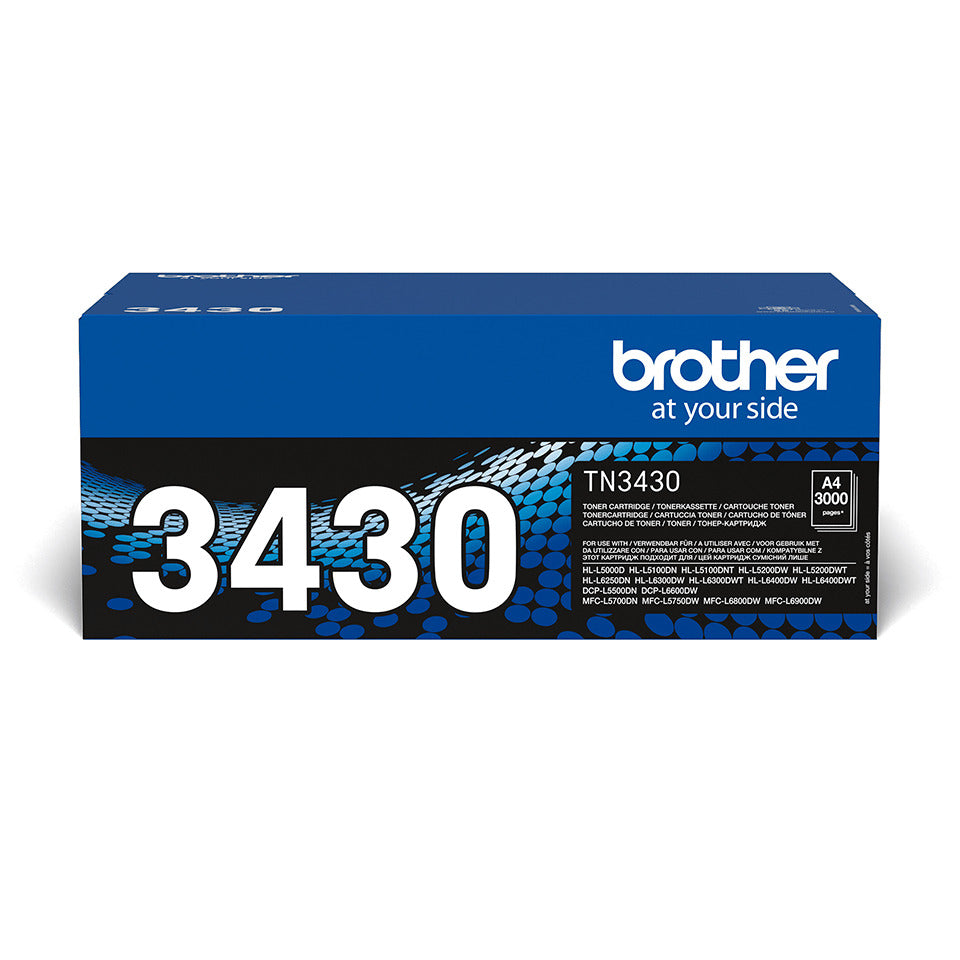 Lasertoner, 3.000 Seiten, schwarz BROTHER TN3430