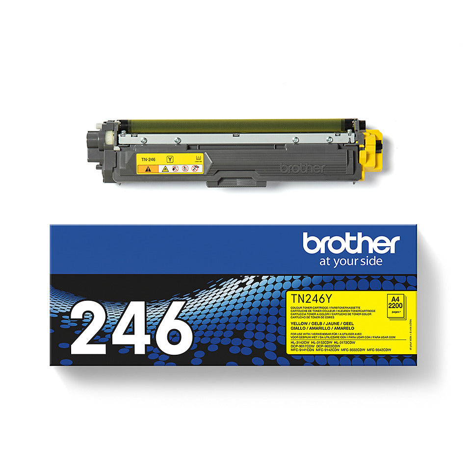 Lasertoner, 2.600 Seiten, yellow BROTHER TN246Y
