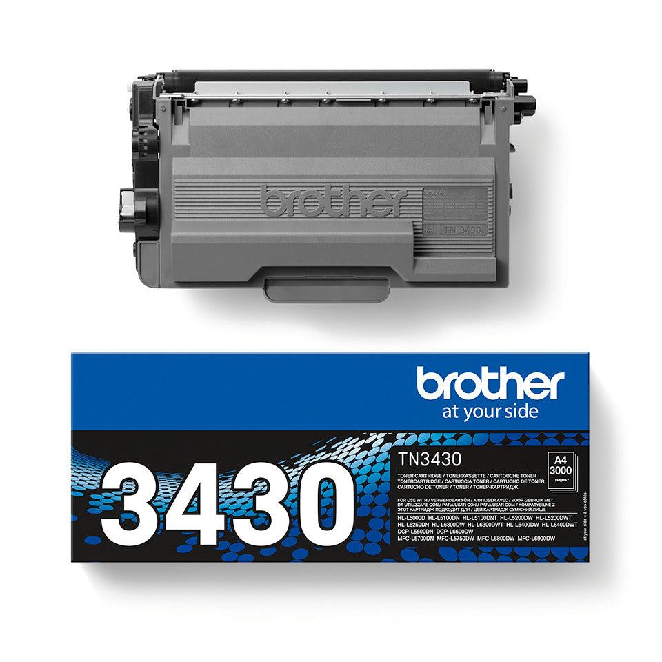 Lasertoner, 3.000 Seiten, schwarz BROTHER TN3430