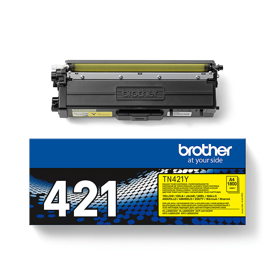 Lasertoner, 1.800 Seiten, yellow BROTHER TN421Y