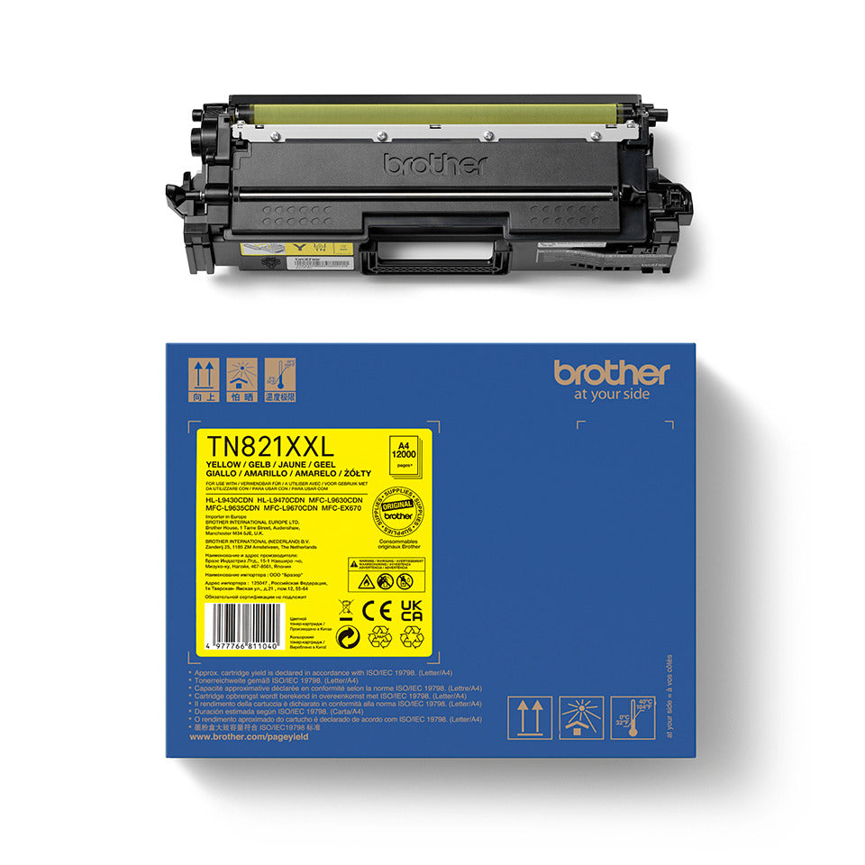 Lasertoner TN-821XXLY, 12.000 Seiten, yellow BROTHER TN821XXLY