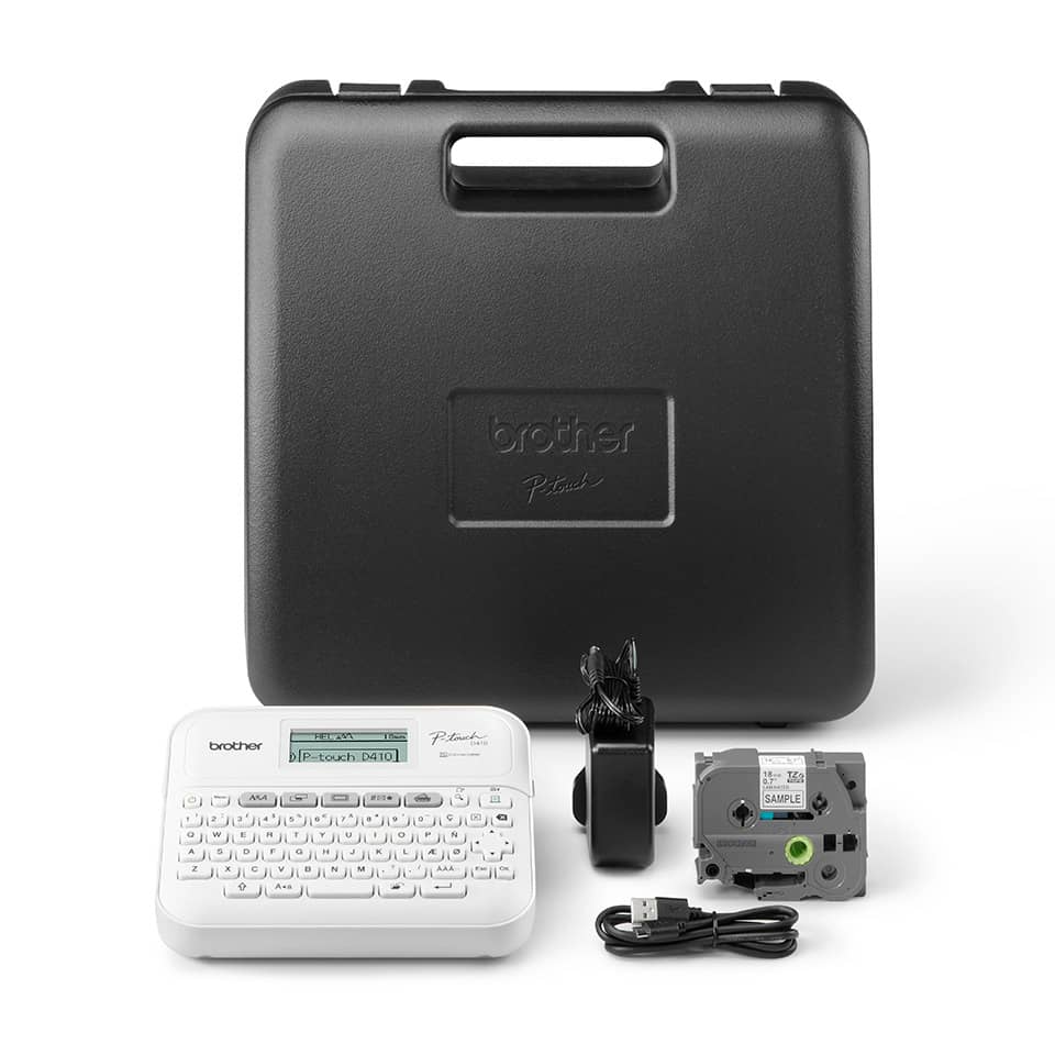 Beschriftungsgerät P-touch D410VP QWERTZ, weiß BROTHER PTD410VPRG1
