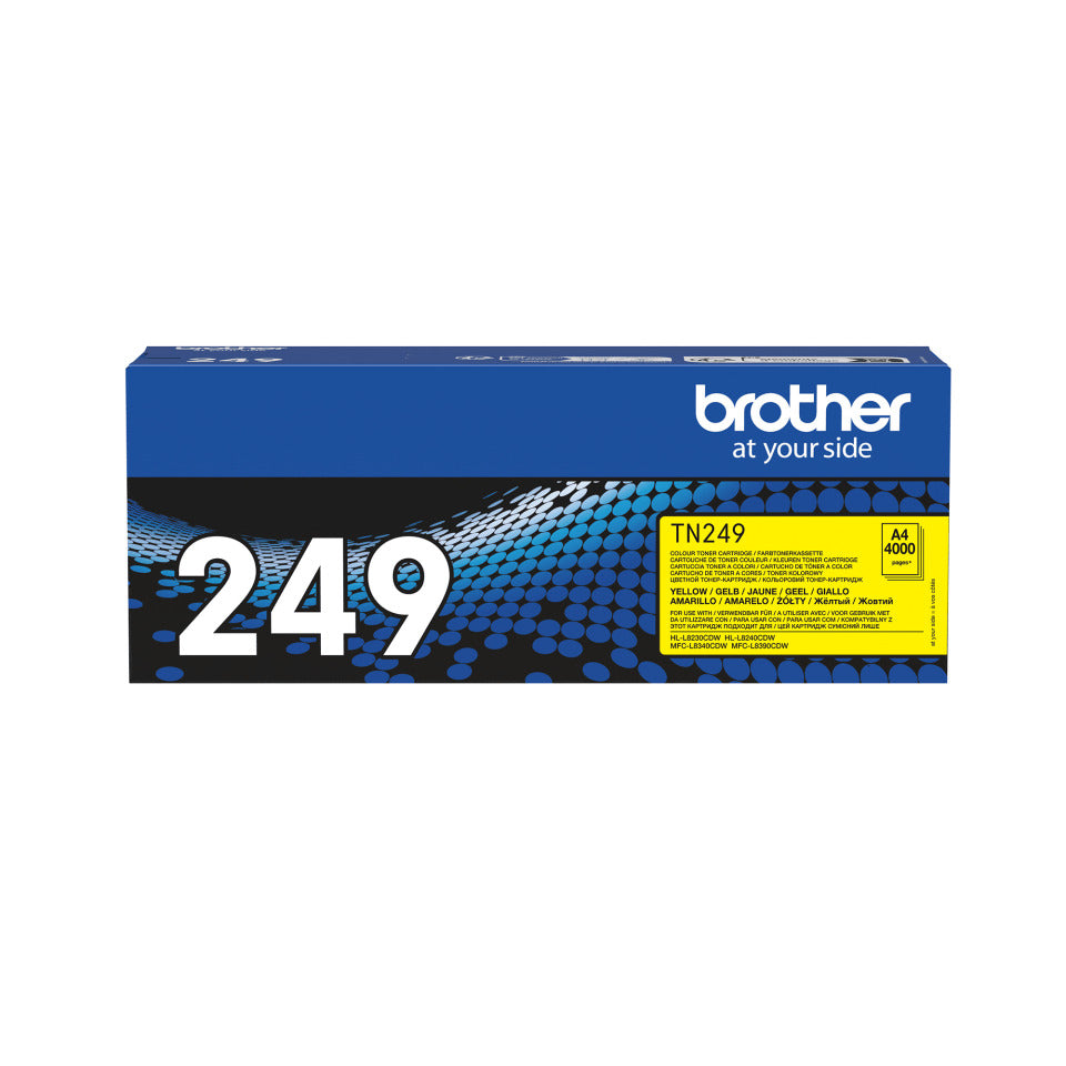 Lasertoner TN-249Y, 4.000 Seiten, yellow BROTHER TN249Y