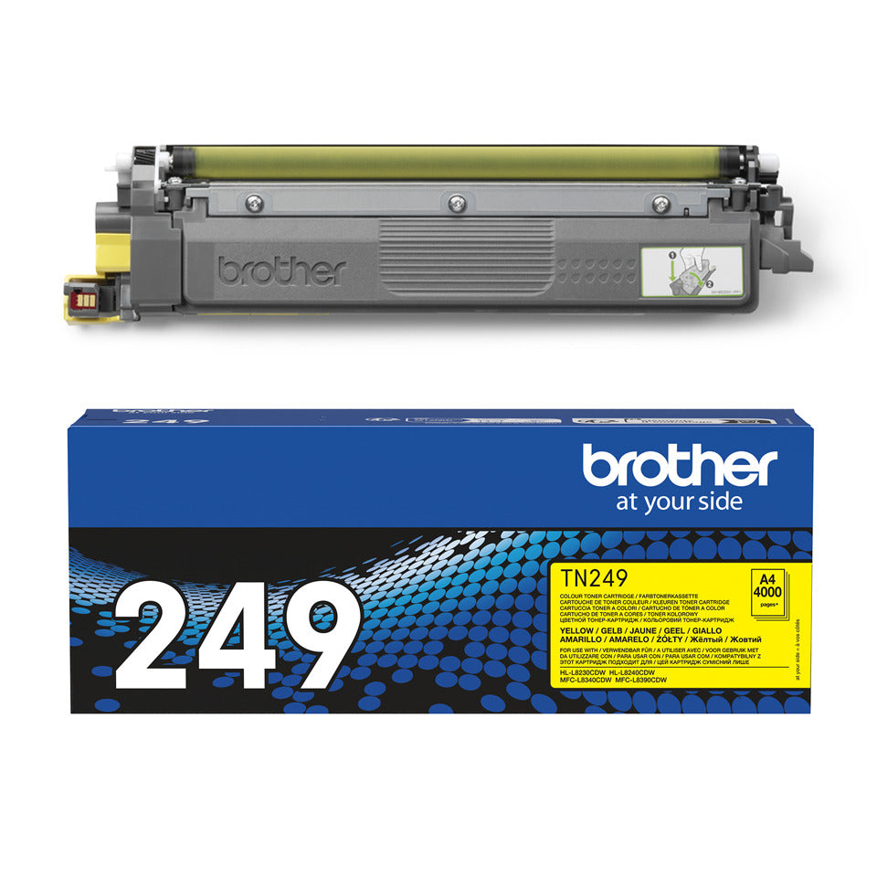 Lasertoner TN-249Y, 4.000 Seiten, yellow BROTHER TN249Y