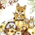 Motivserviette Tiere im Herbst, 33 x 33 cm, 3-lagig, 20 Stück PAPER+DESIGN 207458 PAPER+DESIGN 207458  3lag