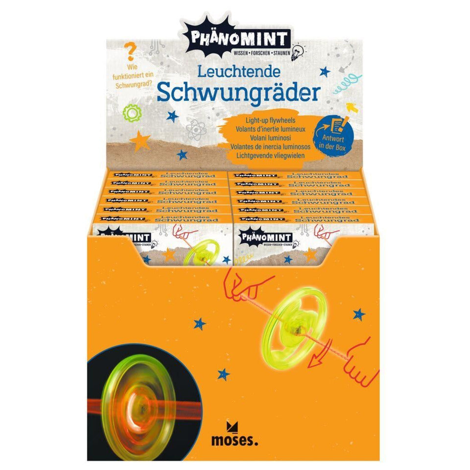 Schwungrad PhanoMINT leuchtend, sortiert im Display MOSES 30353 MOSES. 30353 i.Display