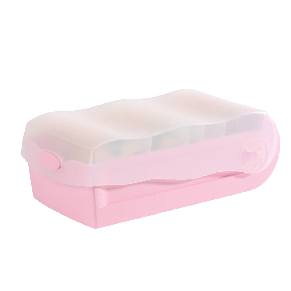 Lernkartei CROCO DIN A7 quer, Lernkartei mit 100 Karten, transluzent-pastellrosa HAN 997-886D HAN 997-886 für 900 Karten