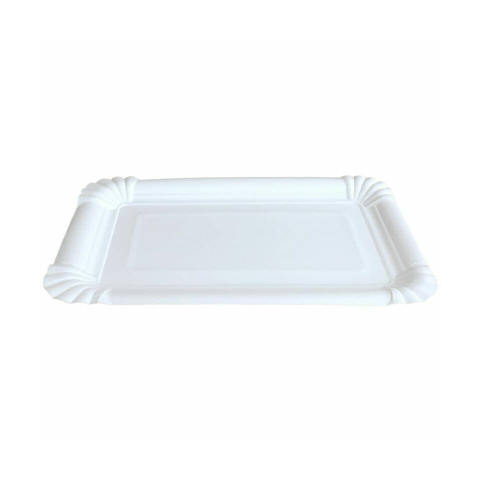 Pappteller, 13 x 20 cm, 20 Stück, weiß BY NATURE 3407-0001 3407-0001 13x20cm