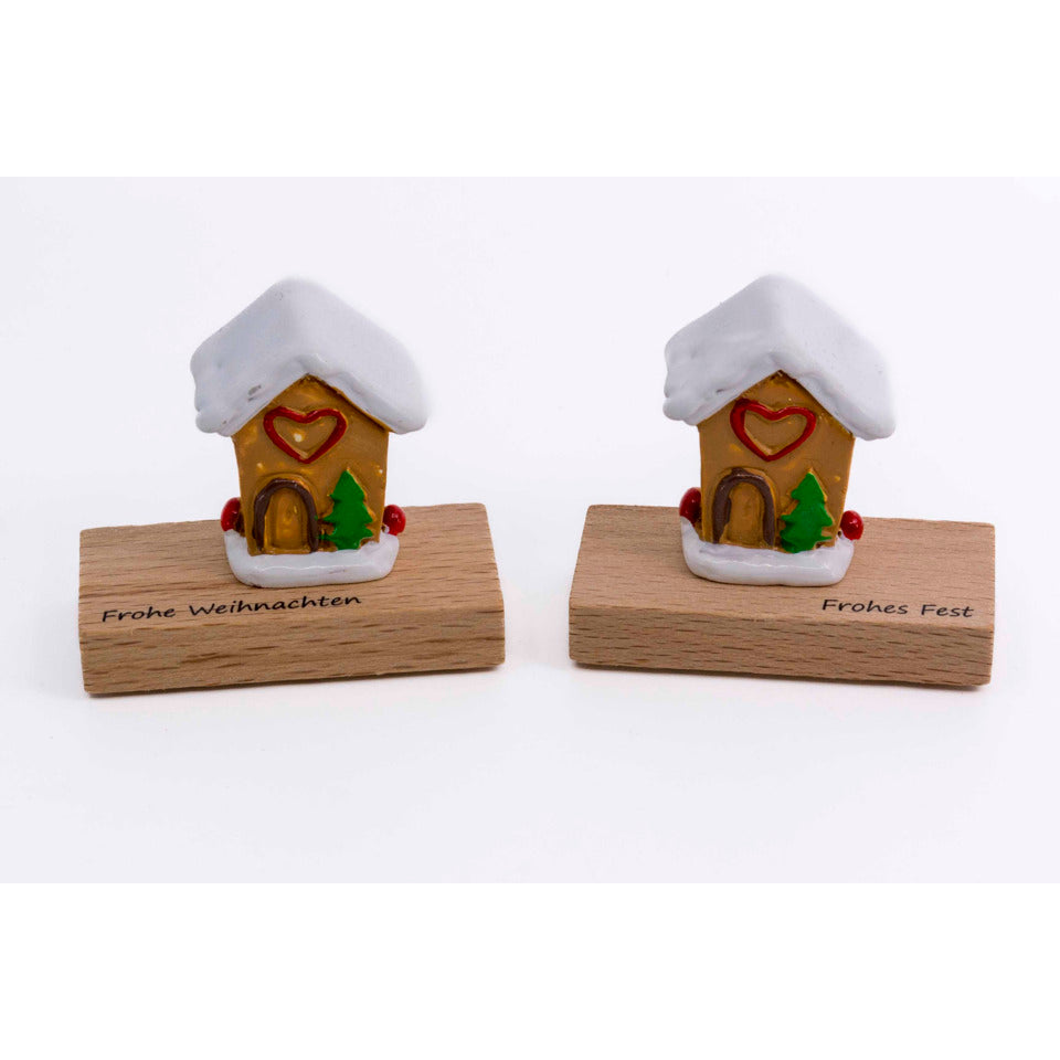Weihnachtsdeko Lebkuchenhaus auf Holztafel, sortiert MANUFAKTUR LOCNIKAR 0340 0340 auf Holztafel