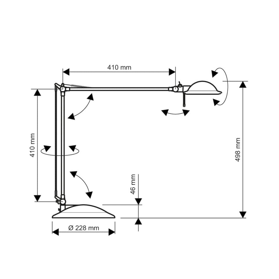 LED-Tischleuchte MAULbusiness, Klemm und Standfuß, 4000 Kelvin, silber MAUL 82040 95 MAUL 82040 95 LED