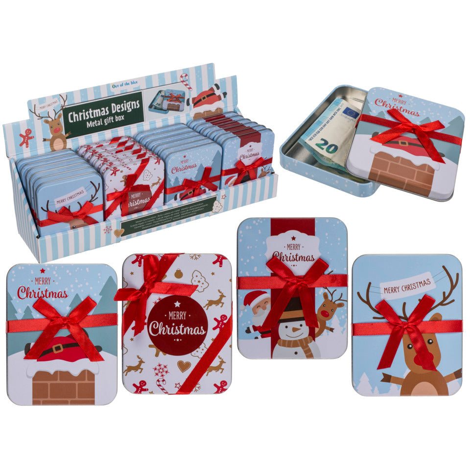 Geschenkdose Weihnachten, 12x9cm, sortiert OUT OF THE BLUE 62/0847 OOTB 62/0847 12x9cm