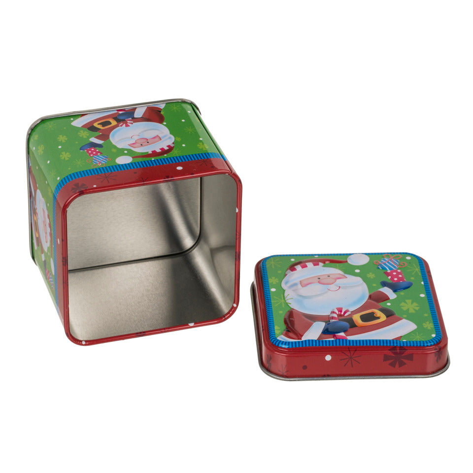 Metallbox Christmas, 7,5x6,5cm, sortiert OUT OF THE BLUE 946253 OOTB 946253 7,5x6,5cm
