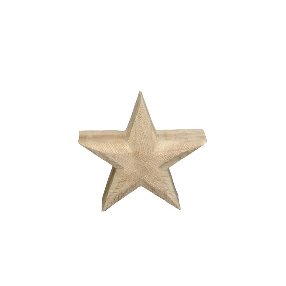 Weihnachtsdeko Holzstern, 20 x 9 x 20 cm, natur  591756020726 591756020726 20x9x20cm