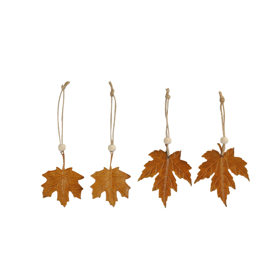 Behang Blatt, 32 Stück, Eisen, sortiert  570488000712 570488000712 6x7,5/7,5x8,5cm 8cm Hänger