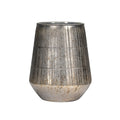 Windlicht, 17 x 20 cm, Glas, grau  651568020802 651568020802 17x20cm