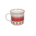 Weihnachtsbecher, 10 x 9 cm, rot/weiß  652203000449 652203000449 10x9cm 4cm Henkel