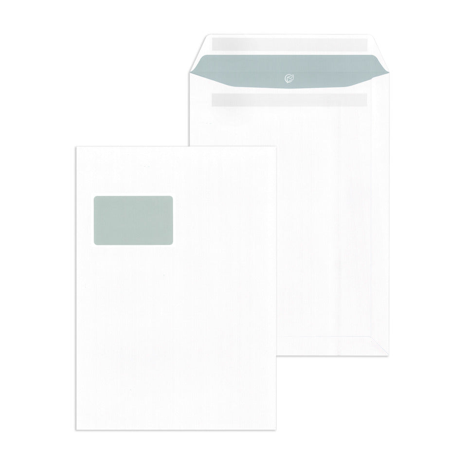 Fenstertasche, C4, 100g/m², Selbstklebend, 250 Stück, weiß MAILMEDIA 30005518 MAILMEDIA 30005518 250ST m.Innendruck