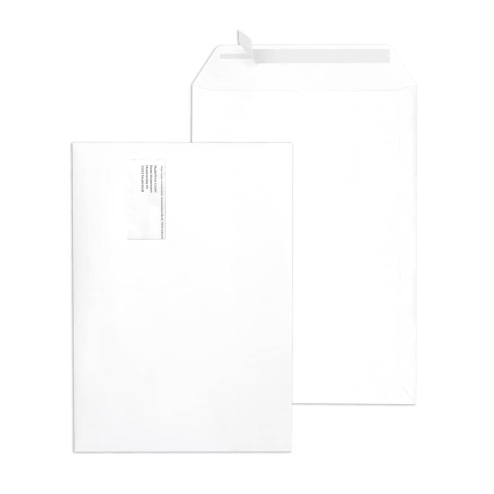 Versandtasche, B4, 120g/m², Haftklebend, 250 Stück, weiß MAILMEDIA 30007491 MAILMEDIA 30007491 250ST