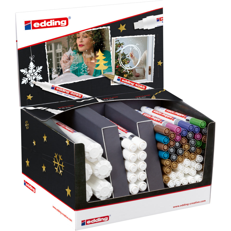 Thekendisplay Kreidemarker 68Stück sortiert EDDING 52979 EDDING 52979 Weihnachten