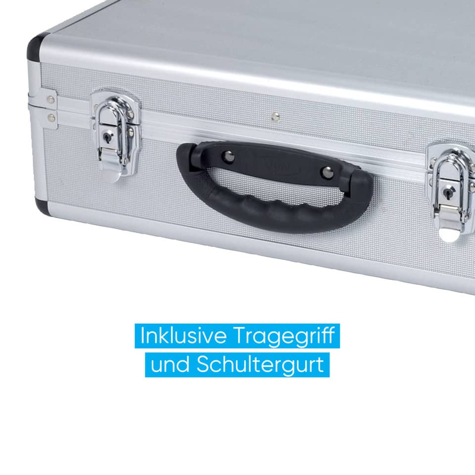 Moderationskoffer Profi, Aluminium, 2567 Teile, silber FRANKEN UMK