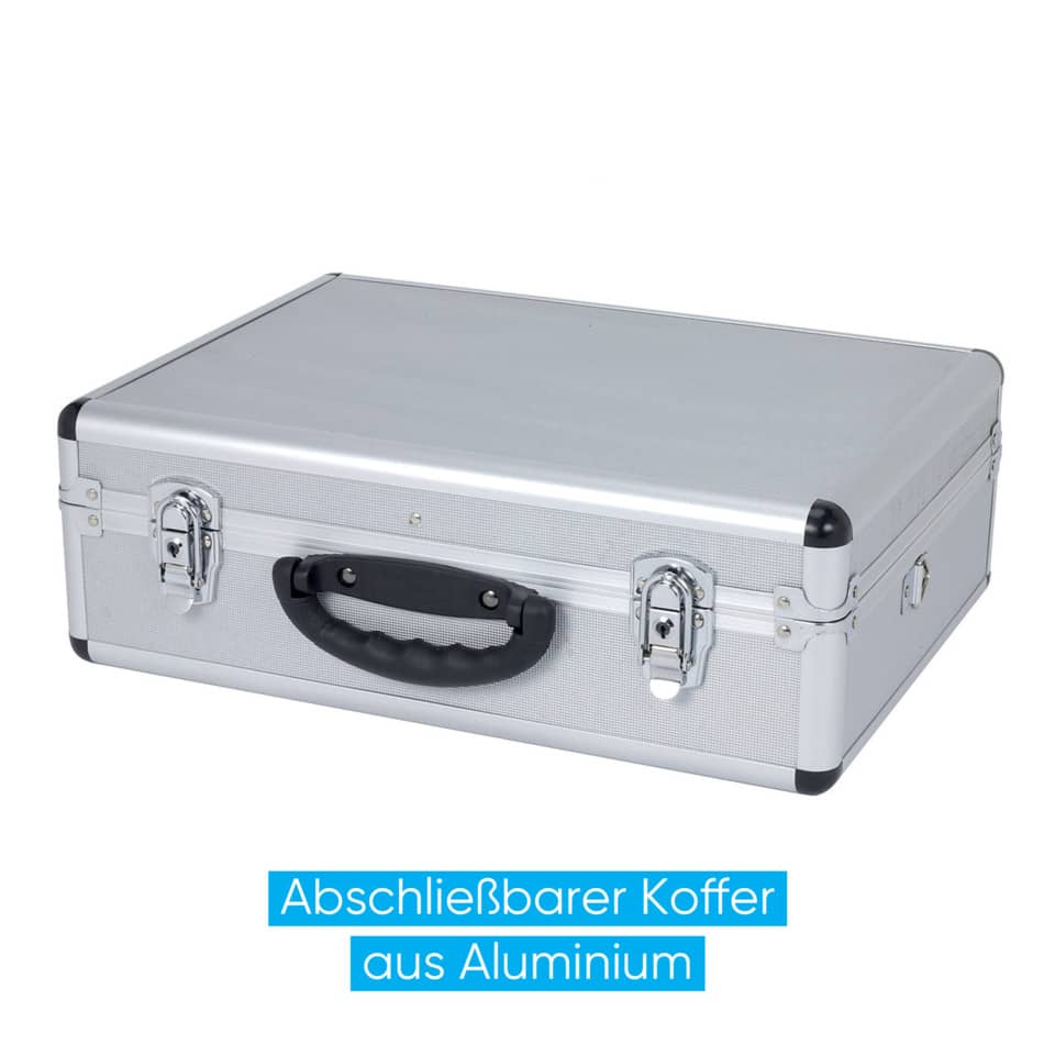 Moderationskoffer Kompakt, Aluminium, 2220 Teile, silber FRANKEN UMMK