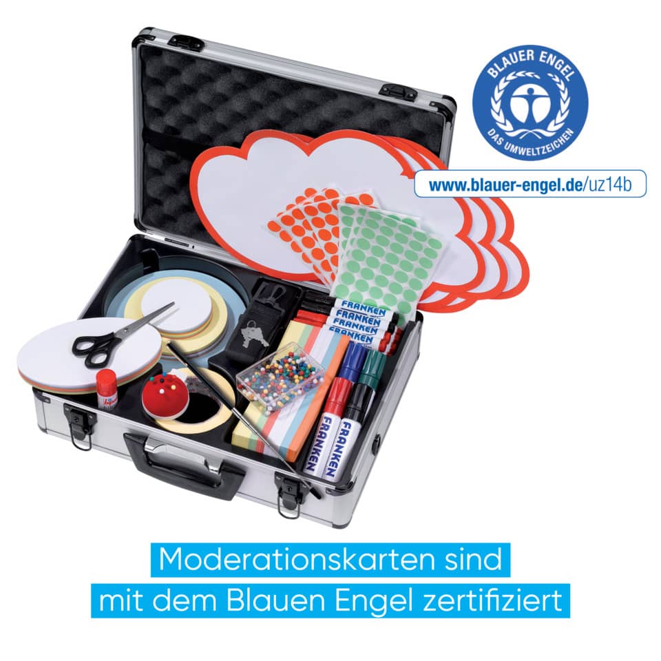 Moderationskoffer Kompakt, Aluminium, 2220 Teile, silber FRANKEN UMMK