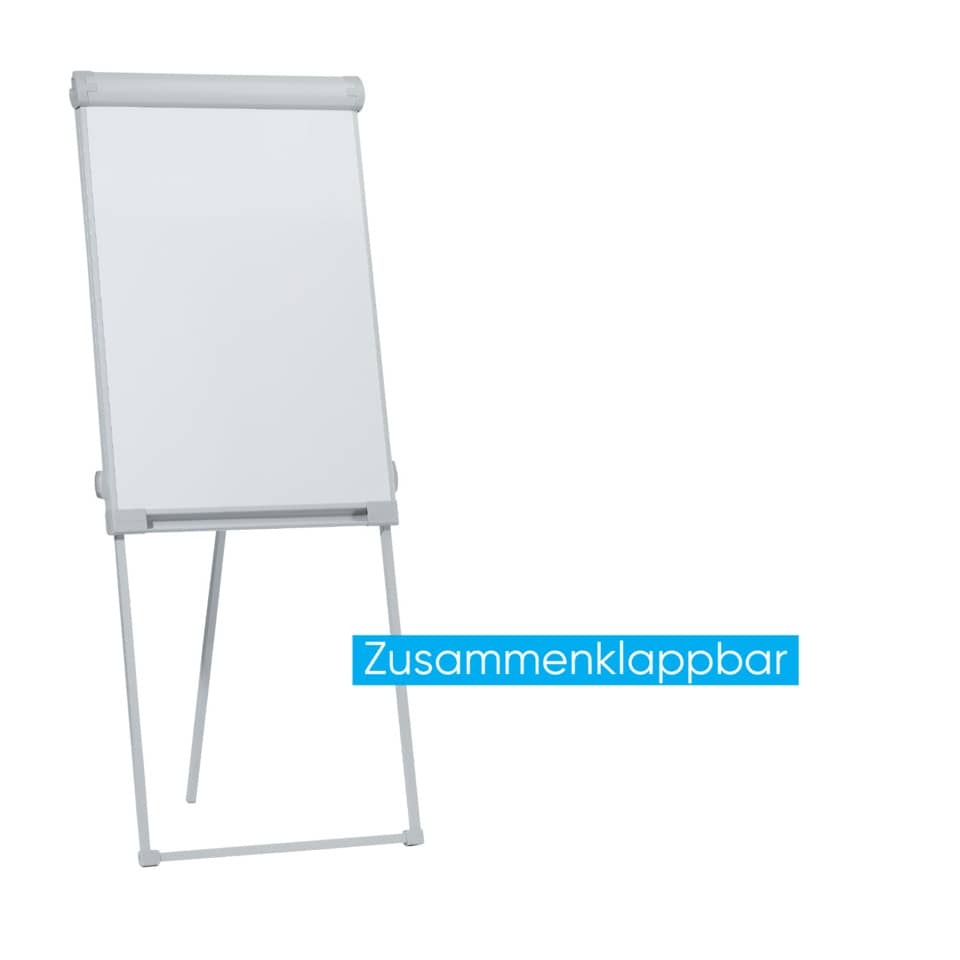 Flipchart PRO, Dreibeinstativ, Stahl, höhenverstellbar, 67 x 95 cm, hellgrau FRANKEN FC43 FRANKEN FC43 hellgrau